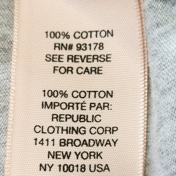 NWT Philosophy Heather Gray Scoop Neck Tee Shirt w/ Ruffled Chest Pocket… - Picture 8 of 13